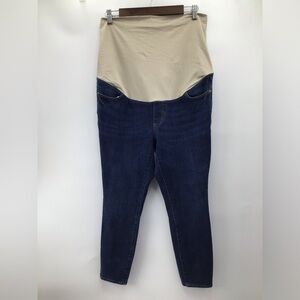LOFT Dark Blue Women's Maternity skinny full Panel Jeans